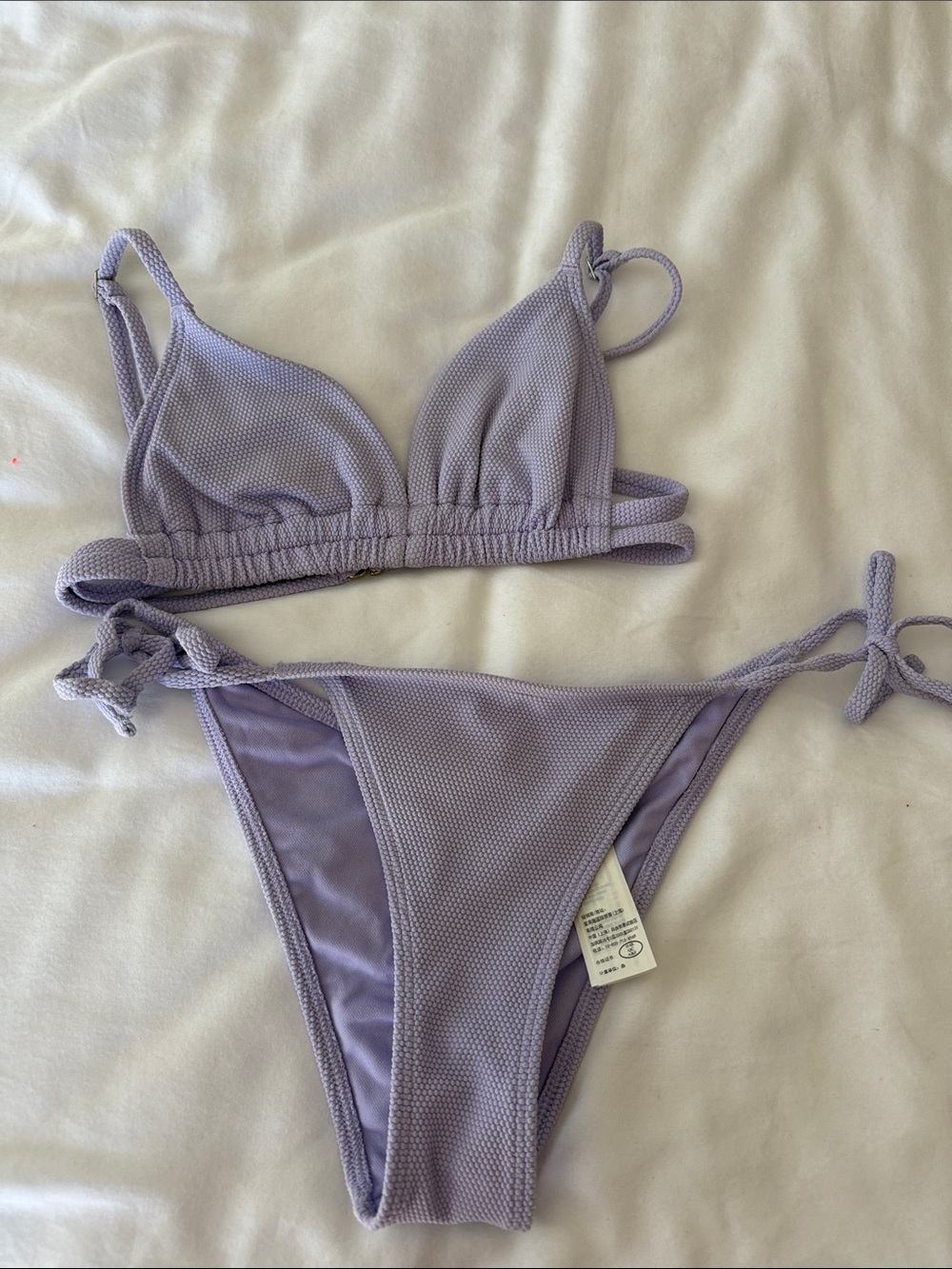 Hollister Lavender Textured Bikini Set